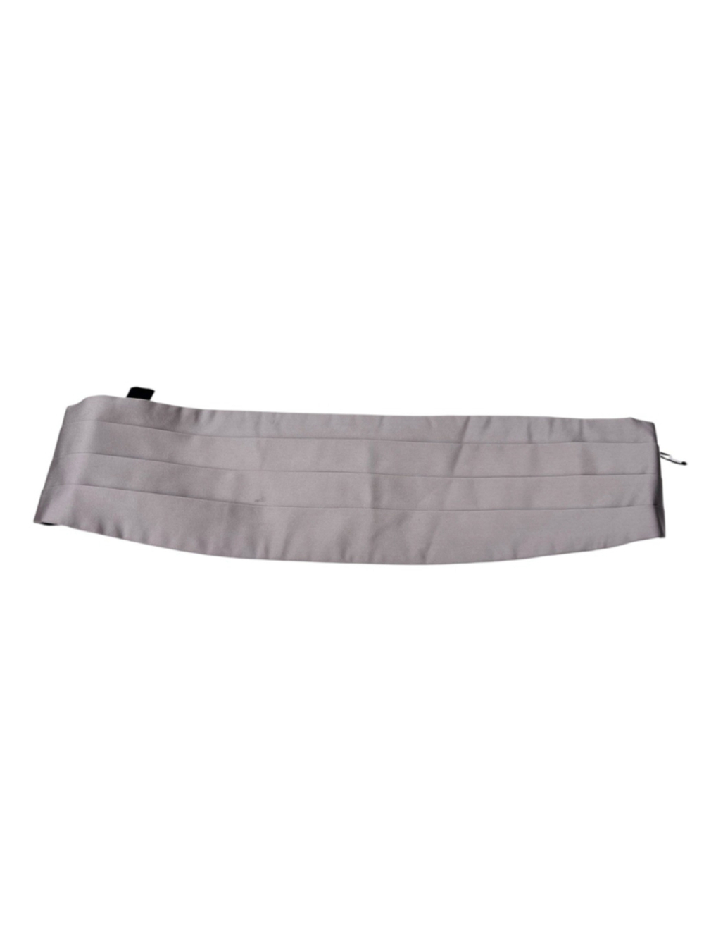 Ermenegildo Zegna Gray Silk Cummerbund OS Wedding Guest Formal Luxury Classic